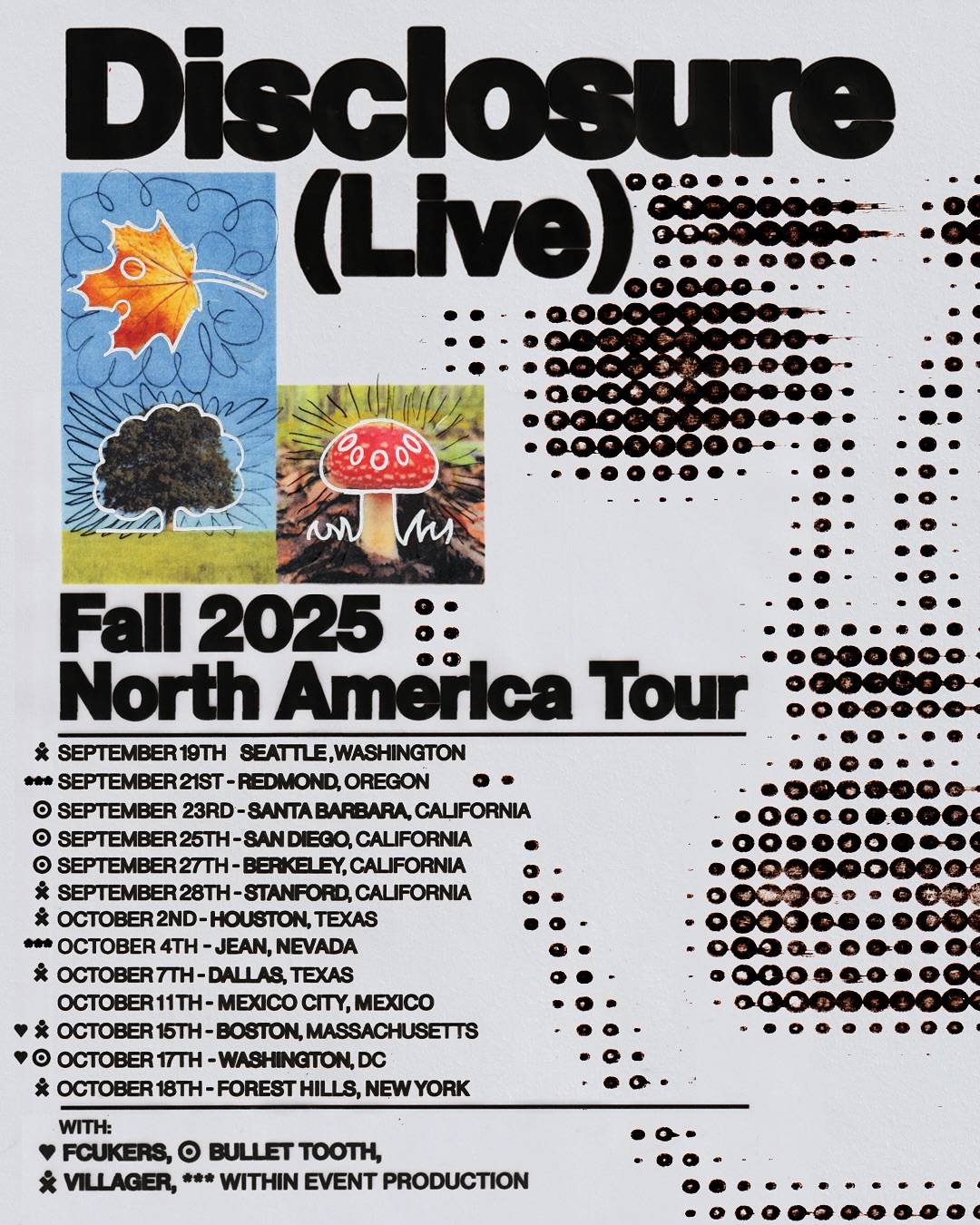 Bullet tooth Tour Poster 2026